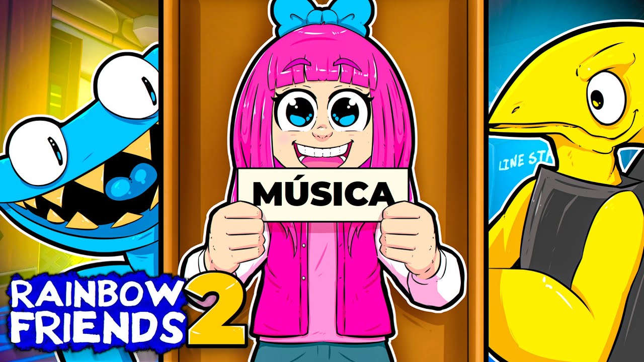 M&Uacute;SICA: RAINBOW FRIENDS 2 🎶 Par&oacute;dia - Nosso Quadro (Ana Castela) - Papile
