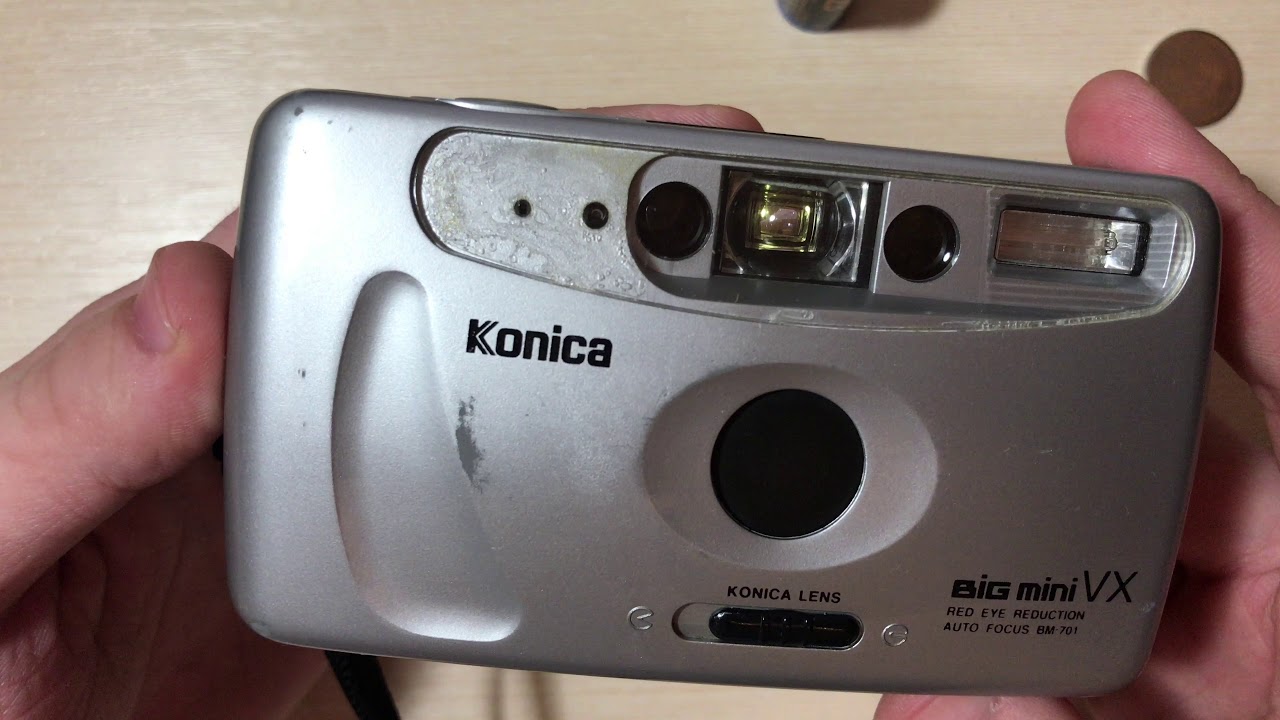 Overview of the compact film camera Konica Big Mini VX (BM-701)
