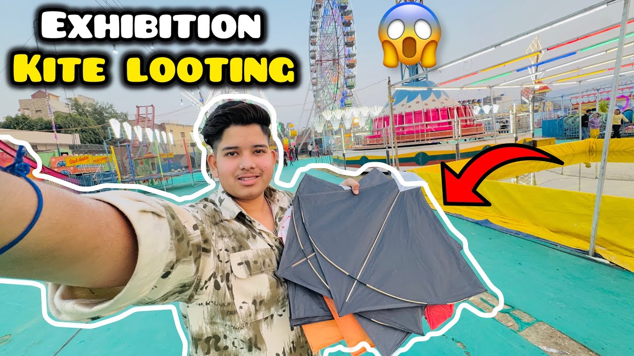 Exhibition kite looting maine bahut saari patang looti 😍🪁￼
