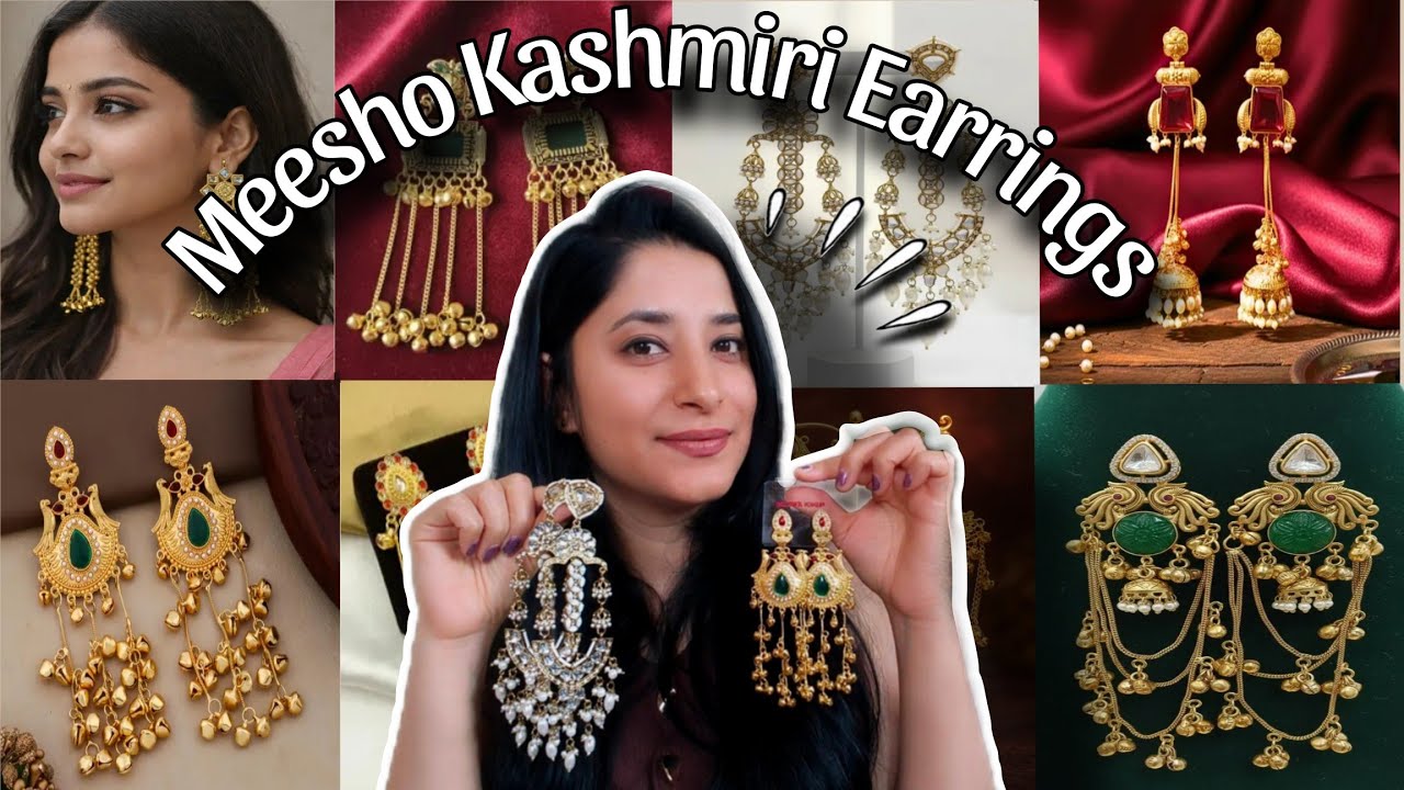 Meesho Kashmiri Earrings 💞💁| Meesho earrings haul #meeshohauls #trendyearrings