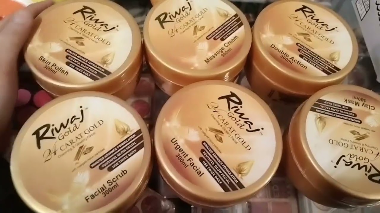 rivaj 24k Gold  carat Facial kit_Umme beauty_Riwaj 24k  gold carot facial kit review