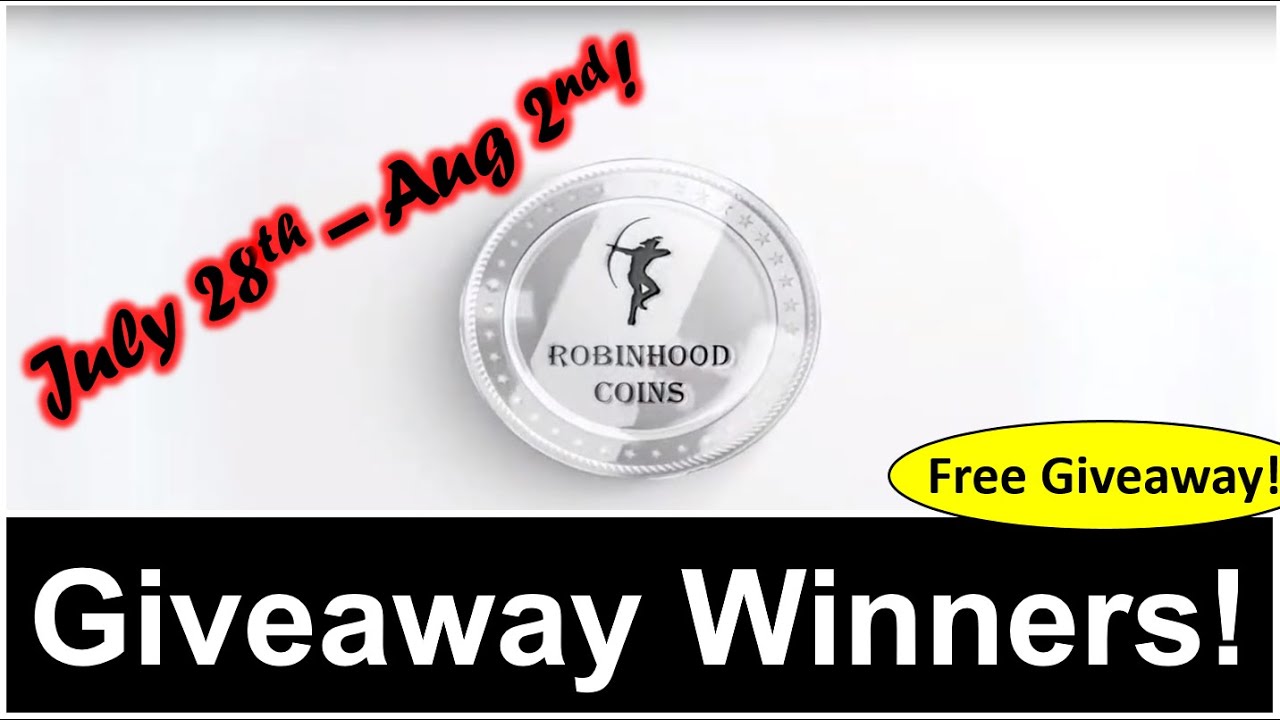 Robinhood Coins Giveaway Winners Announcement Week 56! Free Giveaway!