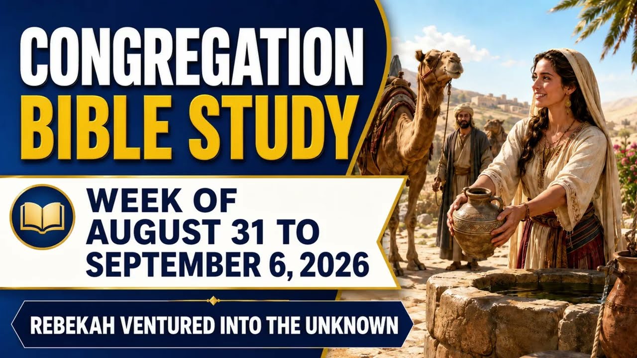 Congregation Bible Study for the week of August 31-September 6, 2026