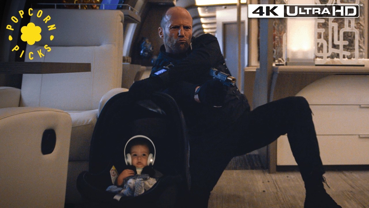 Deckard Shaw Protects Dom’s Baby on the Plane (Jason Statham)  | The Fate of the Furious