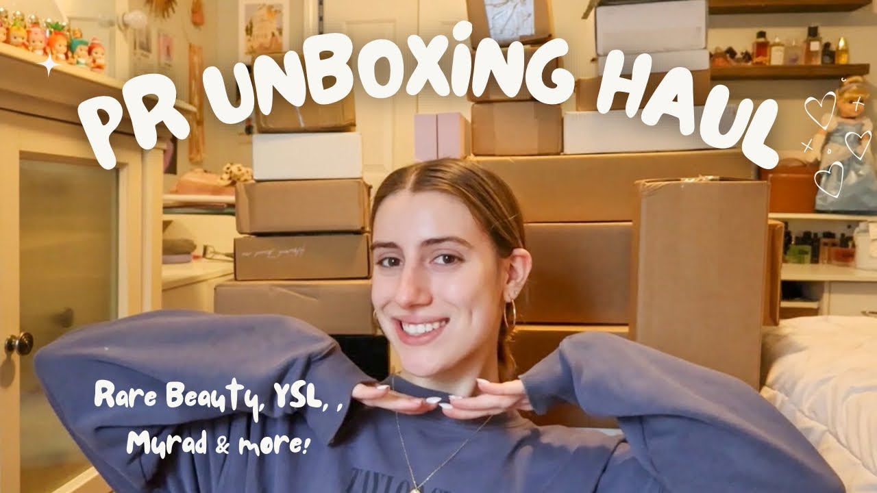 HUGE PR UNBOXING✨Rare Beauty, YSL Beauty, Neutrogena, Buxom & more!