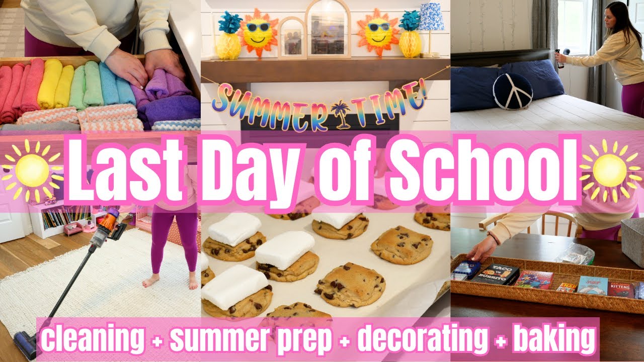 Get It All Done Summer Break Prep With Me! Last Day Of School Summer Prep! Mom VLOG Clean With Me