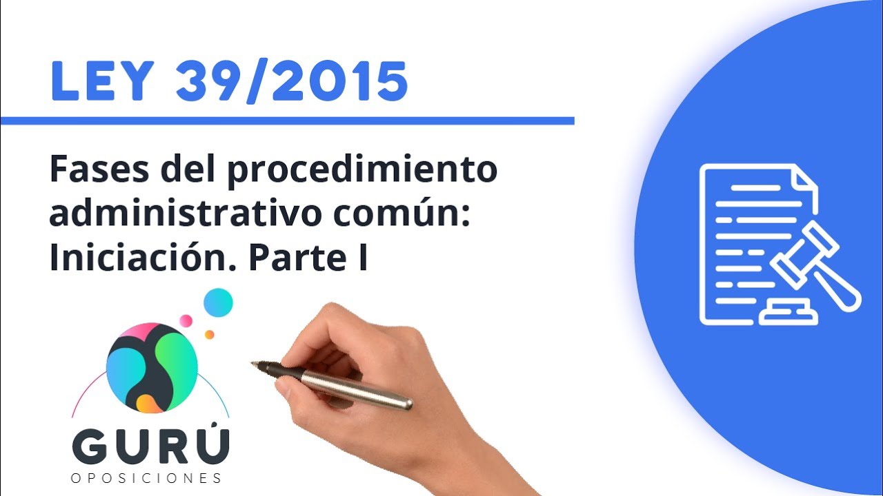 Ley 39/2015: parte I. Fase de iniciación del procedimiento administrativo