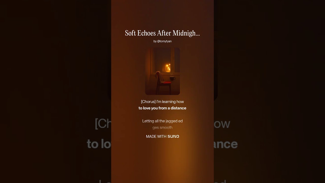 Soft Echoes After Midnight(Official Lyric Video) / AI Female Vocal Ballad癒やし、心地よい、AI音楽