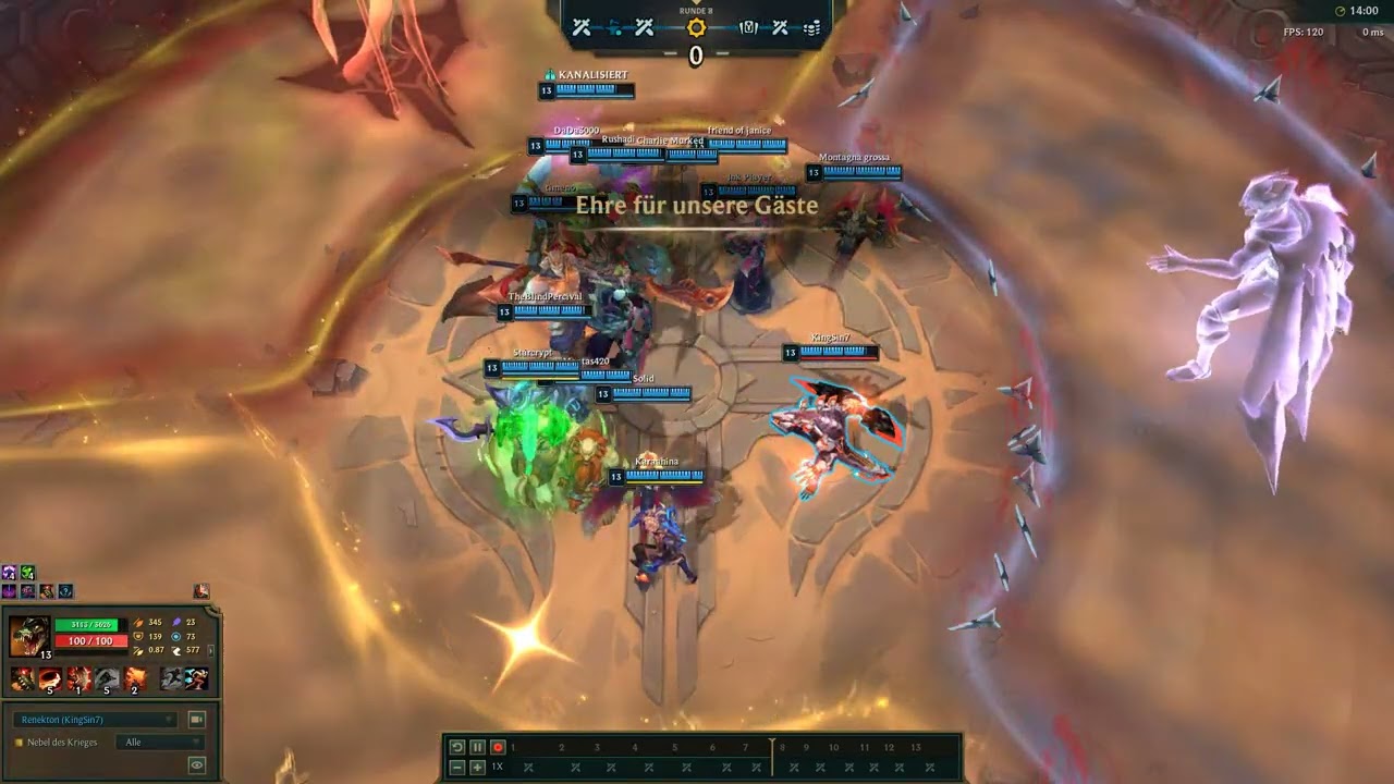 16 4 Renekton Arena strong items ft. G5S on Darius with crit