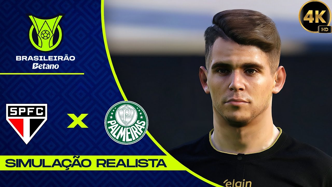 S&Atilde;O PAULO X PALMEIRAS  | 4K ULTRA REALISTA | GOGOSZ PATCH GAMEPLAY PES 2021.