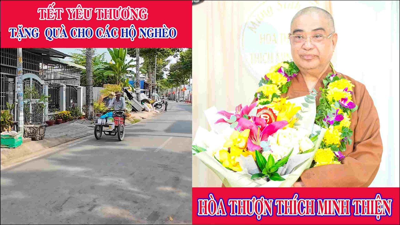 P8 Tết yêu Thương Hòa Thượng Hòa Thượng Thích Minh Thiện Tặng Quà Các Hộ Nghèo Ở Cần Thơ