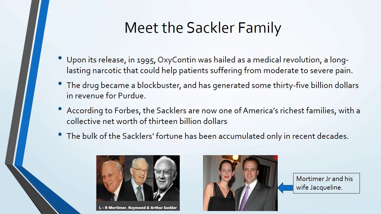 The Politics of Pain--How the Sackler Family Created the Opioid Epidemic