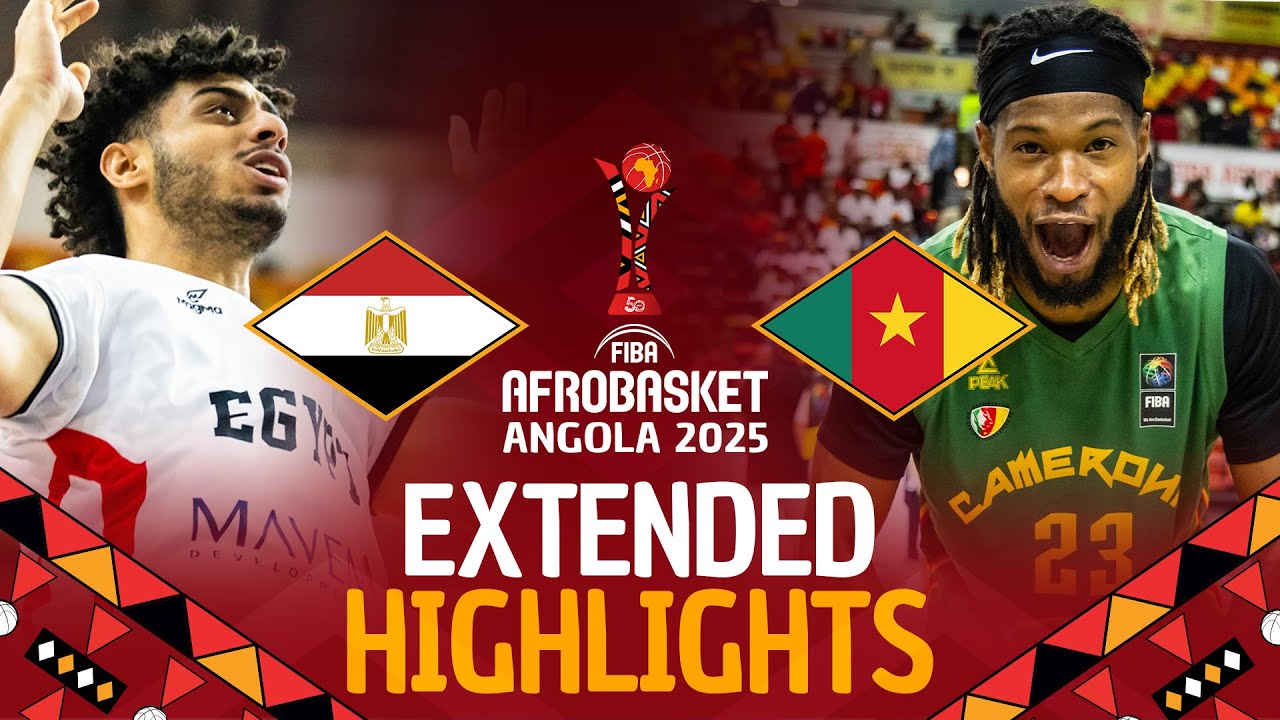 Egypt 🇪🇬 vs Cameroon 🇨🇲 | Quarter-Finals | Extended Highlights | #AfroBasket 2025