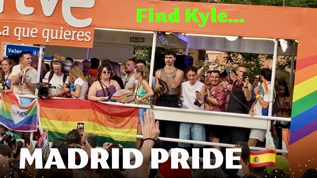 Kyle Alessandro on RTVE Float at Madrid Pride 2025 🏳️‍🌈 Dancing to ‘Lighter’ with Eurovision Stars!