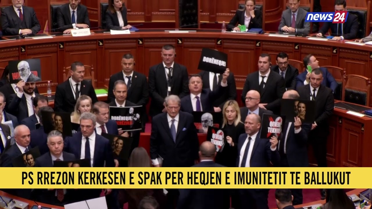 “Burg, burg”/ Rrëzohet kërkesa e SPAK për arrestimin e Ballukut, deputetë e PD u bien tavolinave
