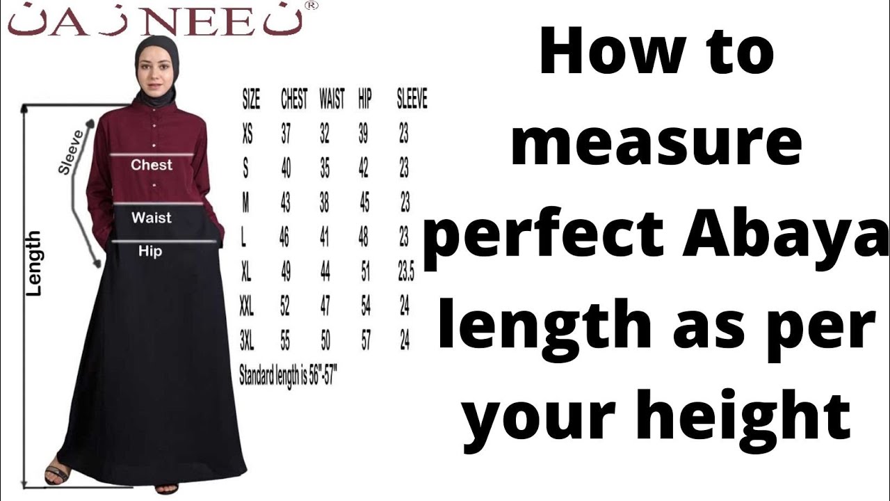 Abaya ki sahi length kaise pata karen , How to measure perfect Abaya length as per your height
