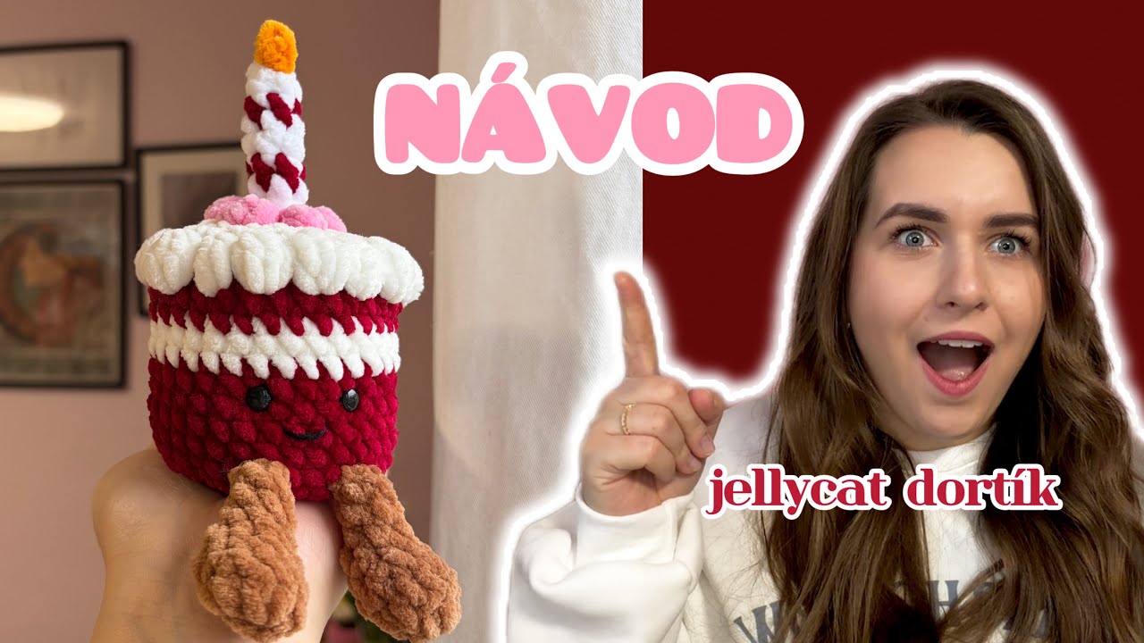 NÁVOD🍰 na háčkovaný DORT🩷🔐