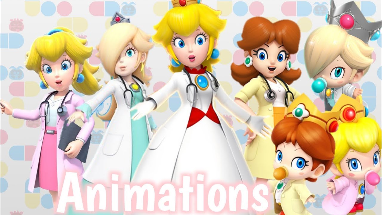 ❤️all peach, Daisy and Rosalina animations❤️