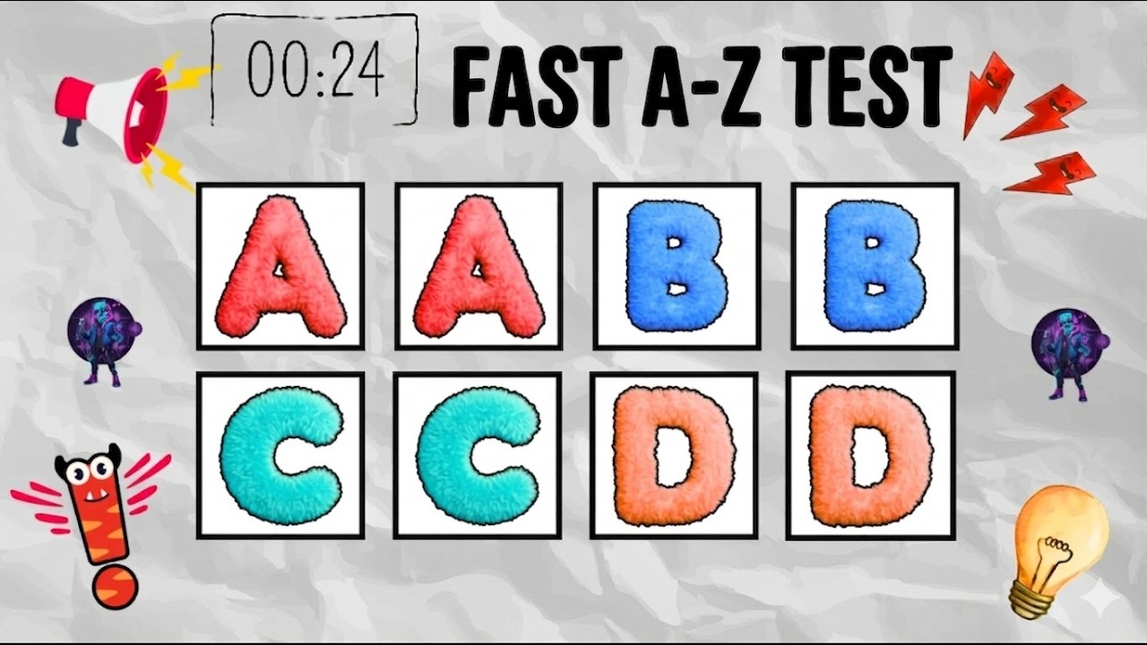 Say The Word On Beat FAST Challenge A-Z TEST| Level 1 Easy To Level 5 Impossible