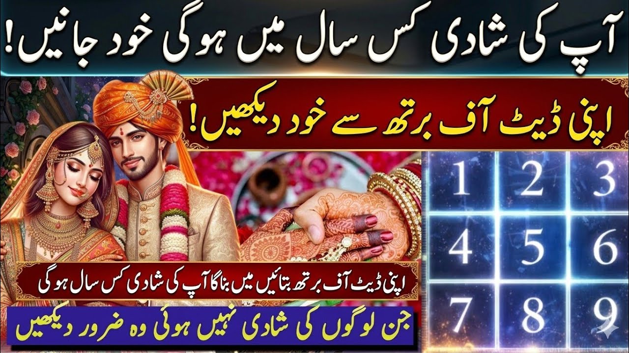 Marriage Prediction by Date of Birth: Know the Exact Year!Discover Your Marriage Year in 2 Minutes!