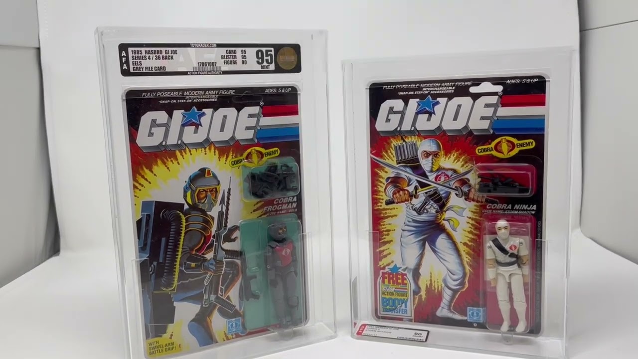 Punched Vs an Unpunched Carded figure G.I. Joe