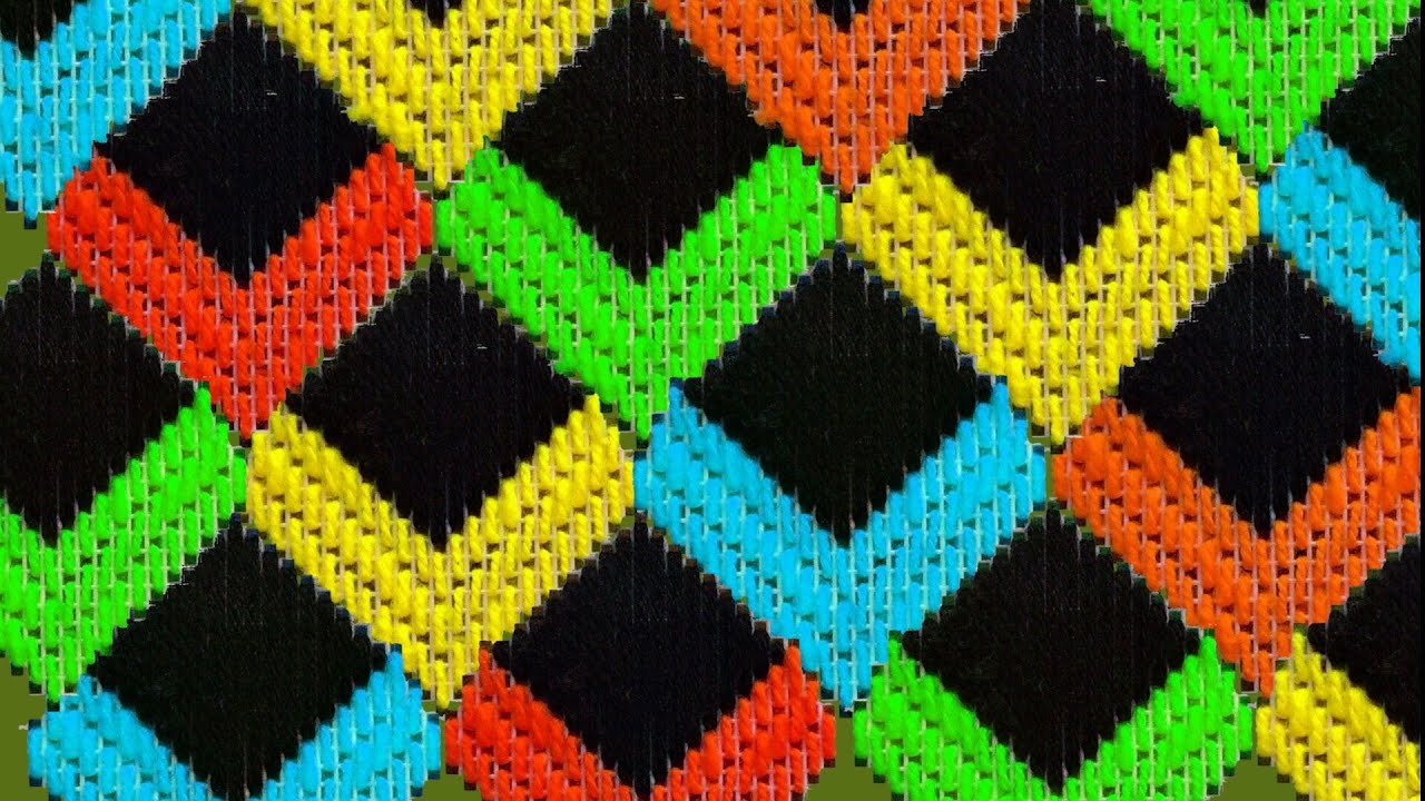 New plastic canvas design|| two in one said work design with woolen|| BSD ||