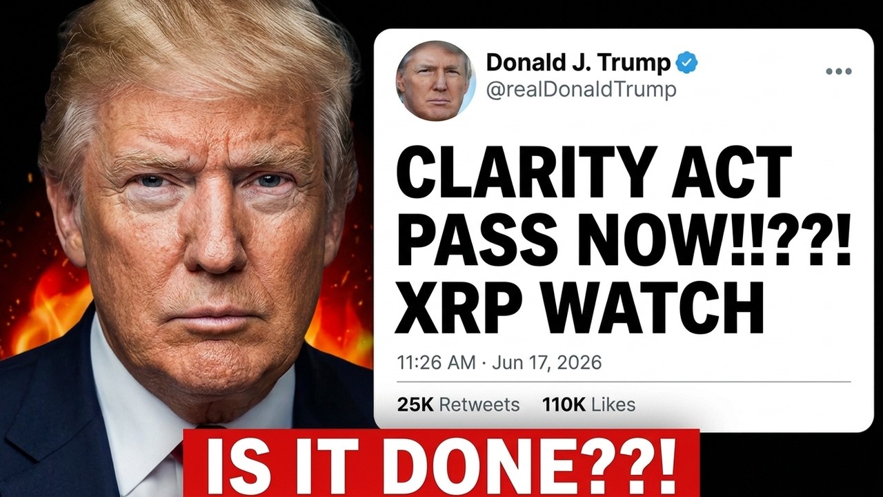 О боже, Трамп *только что* согласился с Законом о ясности?! XRP, всё готово?!!