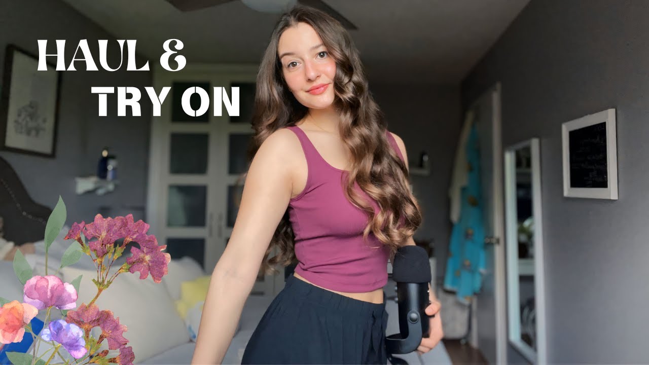 ASMR Clothing try on and haul 🌷