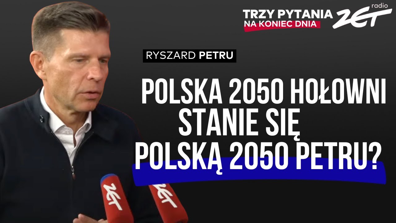 Kiedy Ryszard Petru przejmie Polskę 2050? Ryszard Petru w Trzy Pytania na Koniec Dnia | Radio ZET