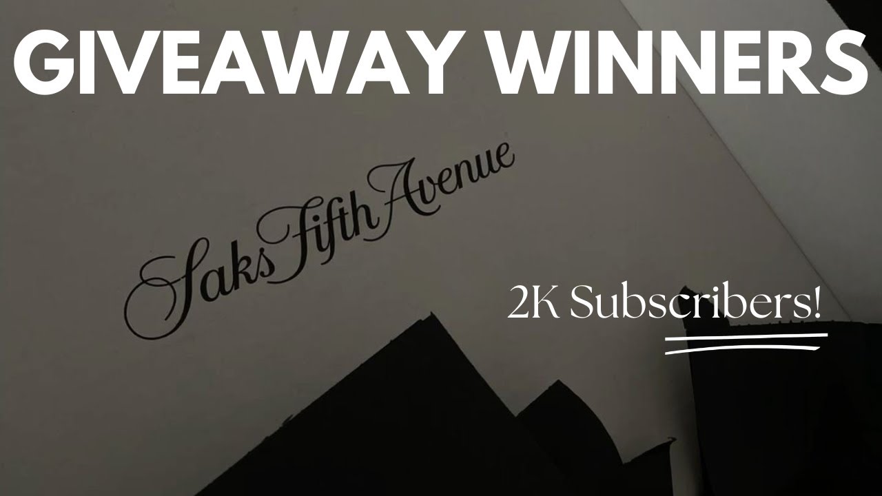 2k GIVEAWAY WINNERS 🥇🎉 | THANK YOU GIFT| ROAD TO 10K!!