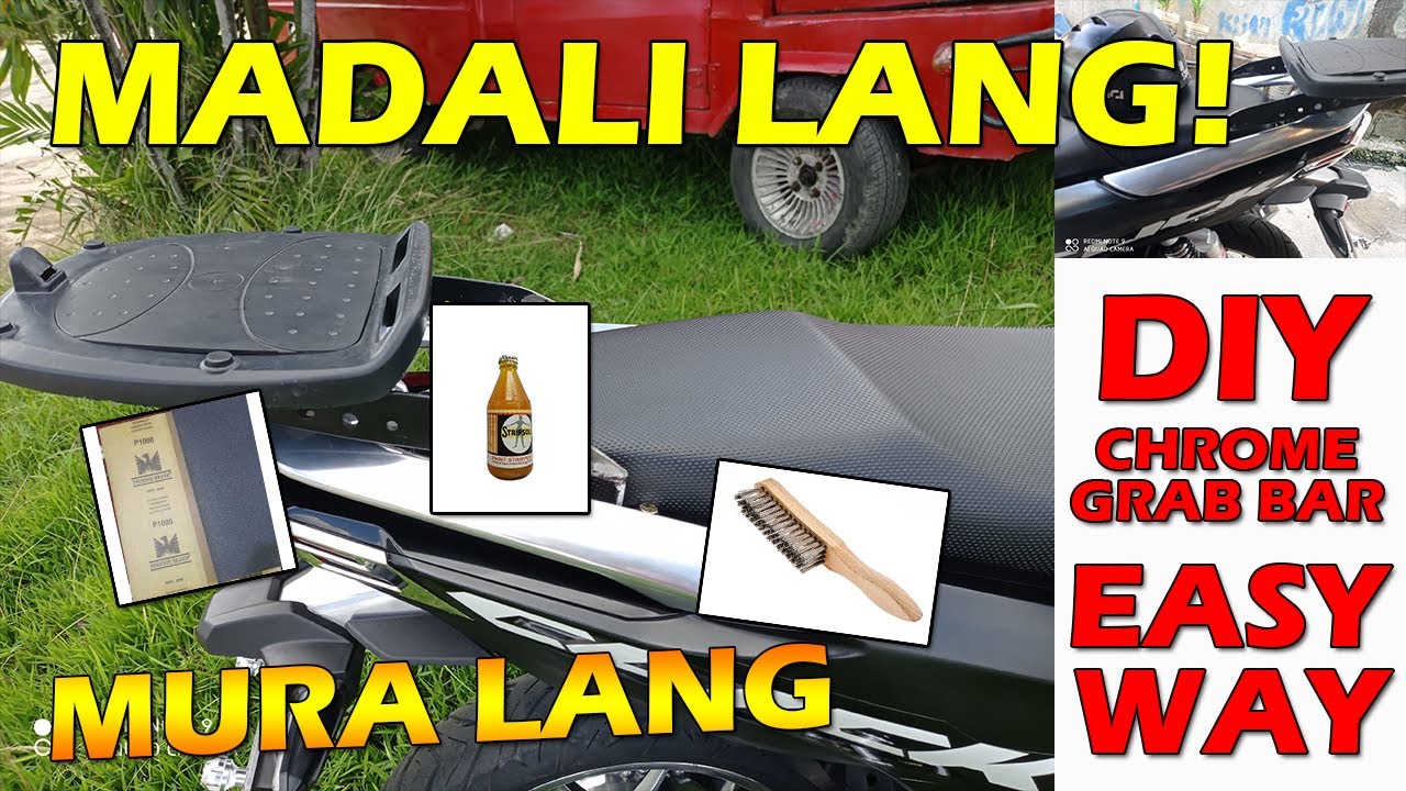 DIY CHROME GRAB BAR HONDA CLICK 125i/150i | TUTORIALS (TAGALOG)