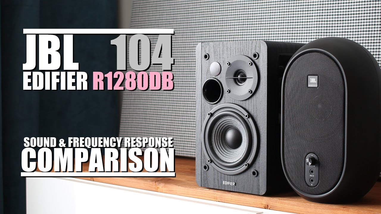 JBL One Series 104 против Edifier R1280DB || Сравнение звука и частотных характеристик