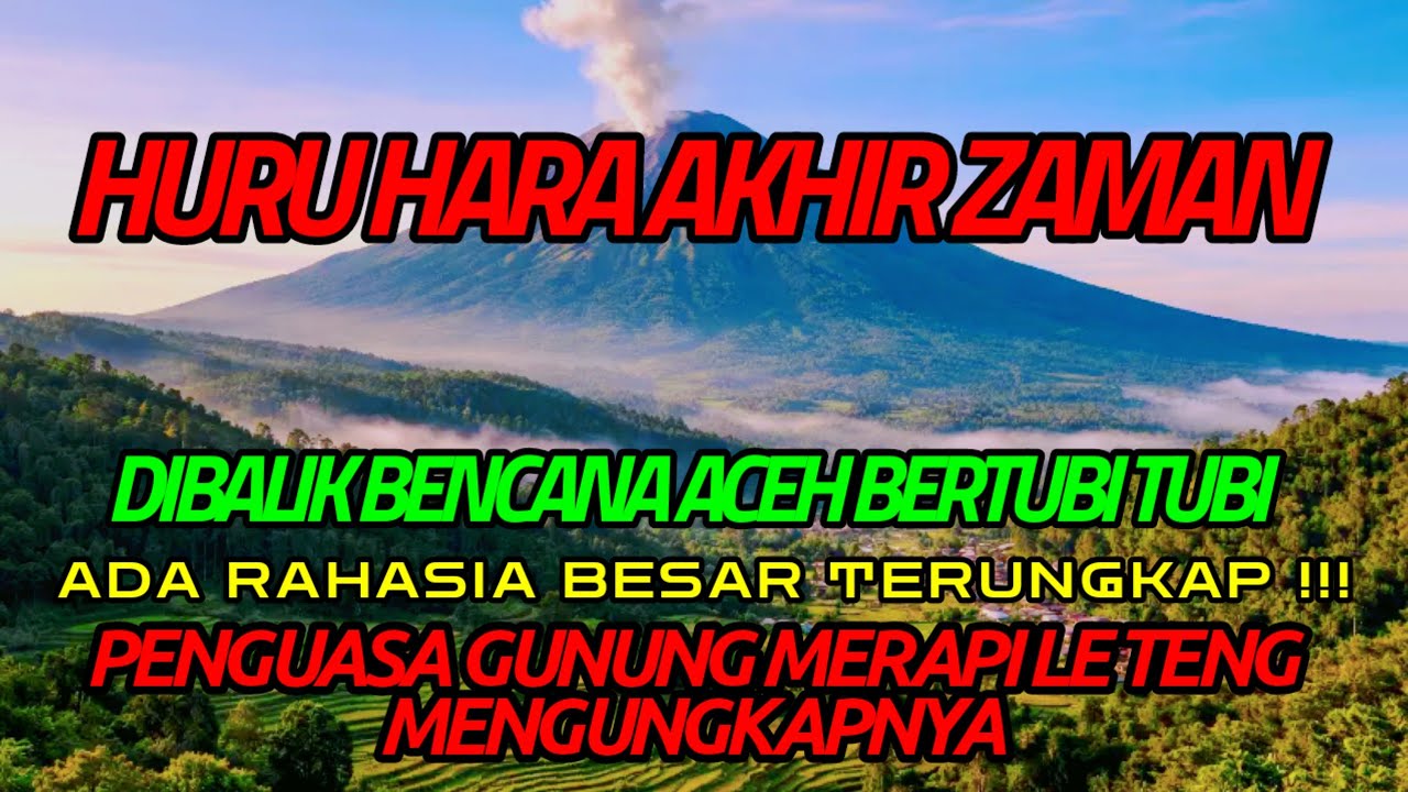 DIBALIK BENCANA ACEH BERTUBI TUBI, ADA RAHASIA BESAR TERUNGKAP !!!!