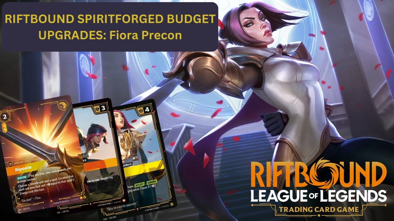 Riftbound TCG Spiritforged: Fiora Precon Budget Deck