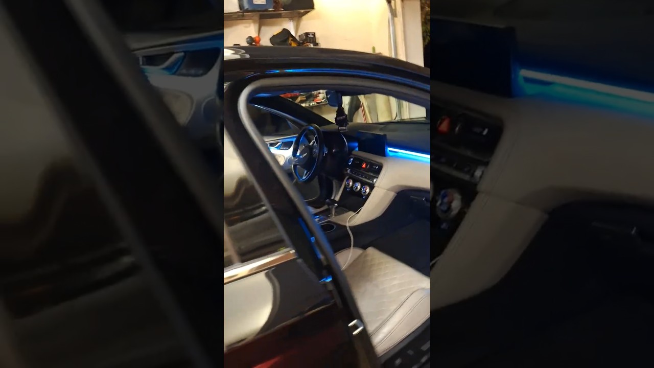 Индивидуальная подсветка салона на Genesis G70s!! 550 $ Посмотрите мое обучающее видео, чтобы сде...