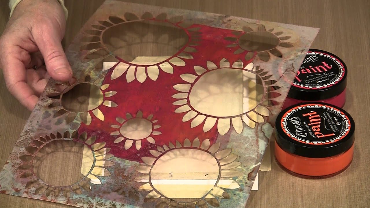 Gel Printing Adventures: Tyvek & The NEW Dylusions Paint by Joggles.com