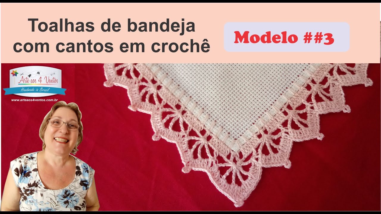 TOALHAS DE BANDEJA (2019)😍 - MOD ##3 - NIVEL AVANÇADO - AULA DE CROCHÊ PASSO A PASSO