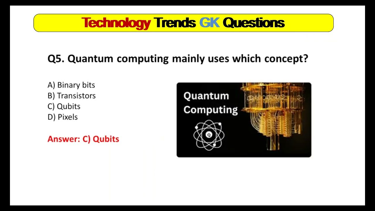 Top 20 Technology Trends GK Questions | Latest Tech Quiz 2026 #ai 