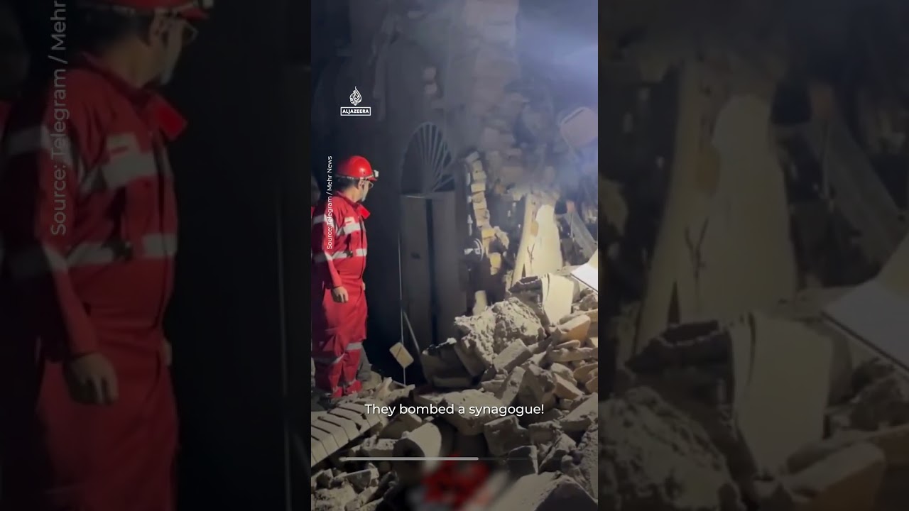 Iran says US-Israeli projectile has struck a synagogue in Tehran