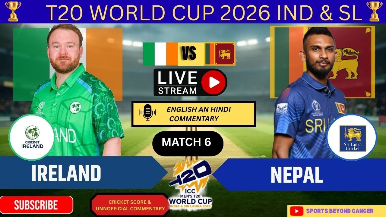🔴LIVE: Sri Lanka vs Ireland. 6th T20I LIVE SCORE & FAN COMMENTARY T20 WORLD CUP2026, SL vs IRL