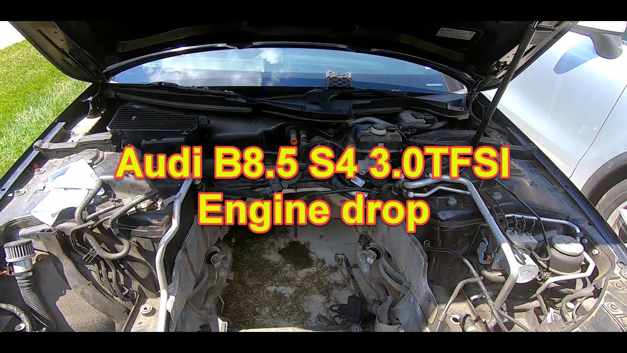 Audi S4 B8.5 Engine removal From A to Z. Part 1 of 2.