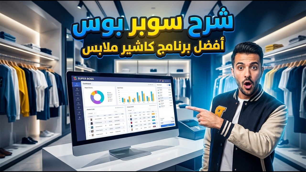 برنامج الكاشير الافضل لمحلات الملابس والازياء 2026 | شرح استخدام سوبر بوس 