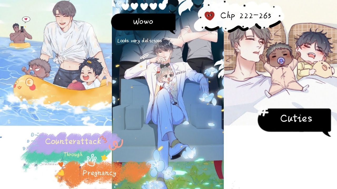Counterattack Through Pregnancy chp222-265 #manhwa #manhwareccomendation #bl #webtoon #romance 