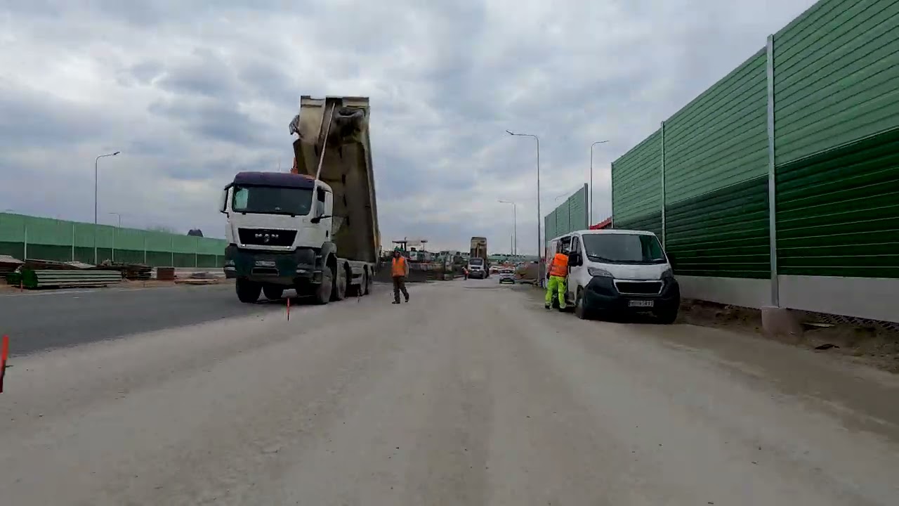 S2 Południowa Obwodnica Warszawy,  12 kwietnia 2021 r.