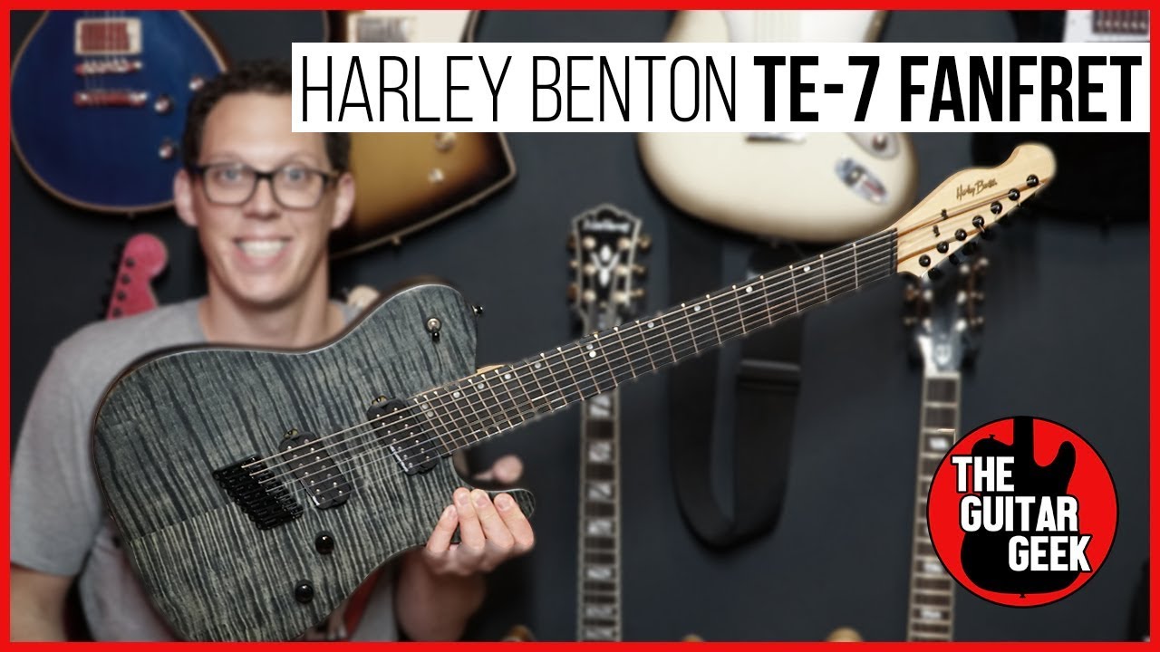 Harley Benton FanFret TE-7 DLX 2018 - The Cheapest 7-String Guitar Demo/Review