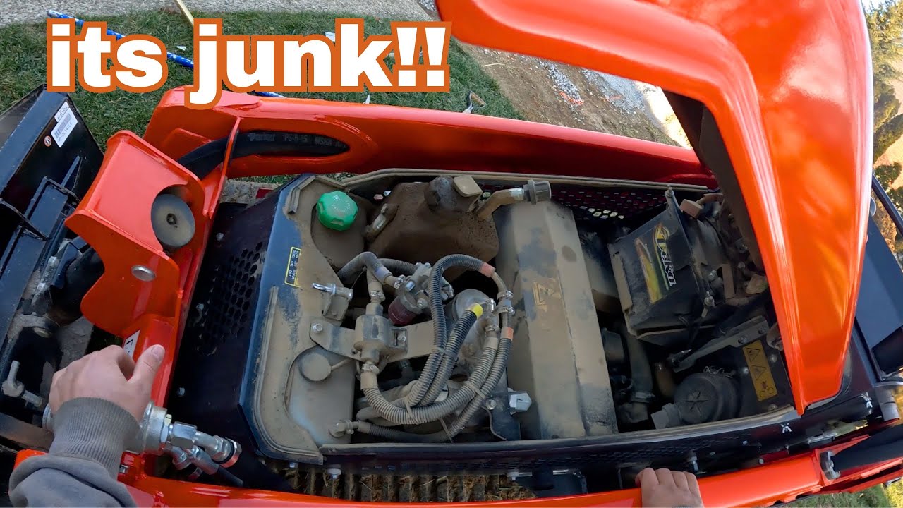 kubota SCL has BIG problems ! I’m calling kubota (SCL 1000) [Inground pool construction]
