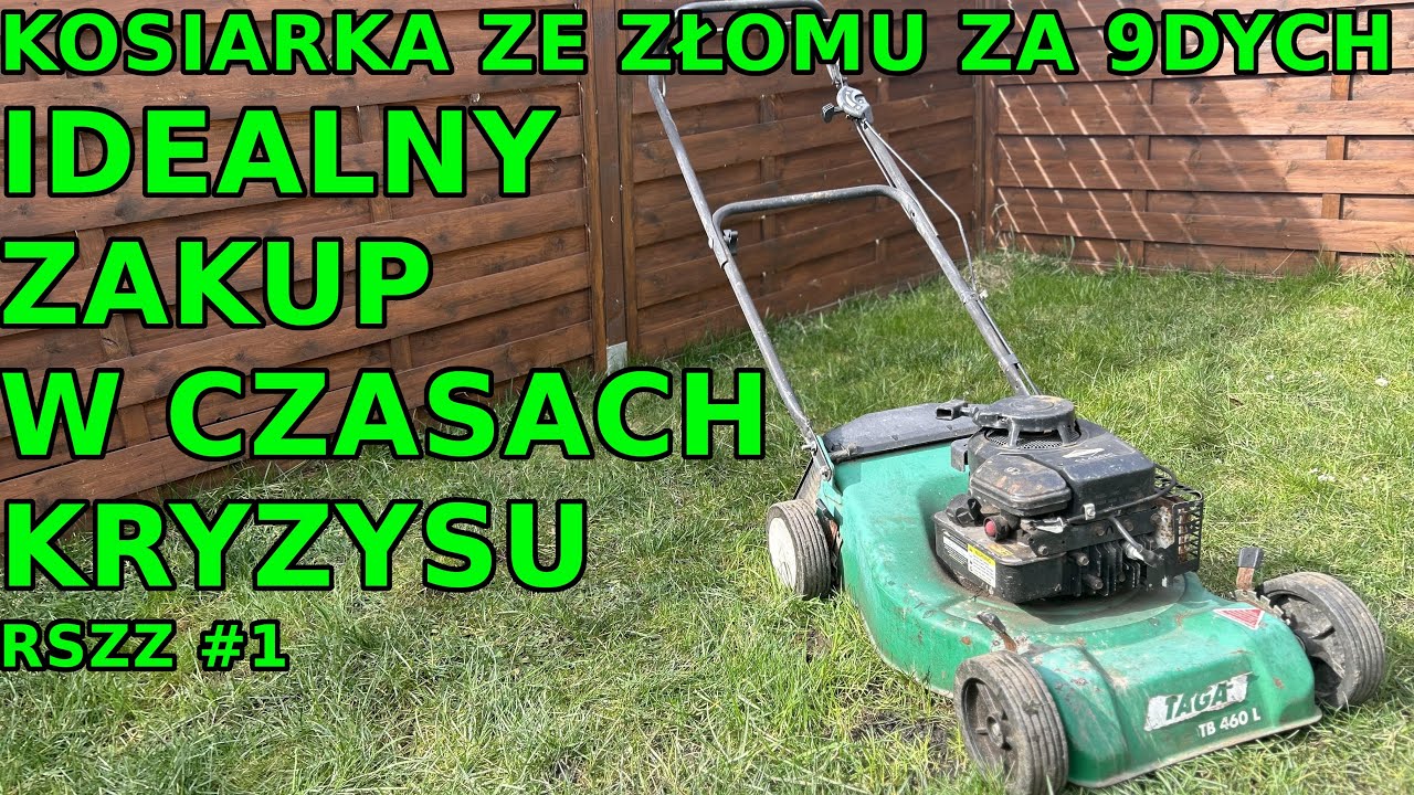 Kosiarka ze złomu za 90zł - zaskakująco sprawna jak na 27lat - Ratuje Sprzęt ze Złomu #1