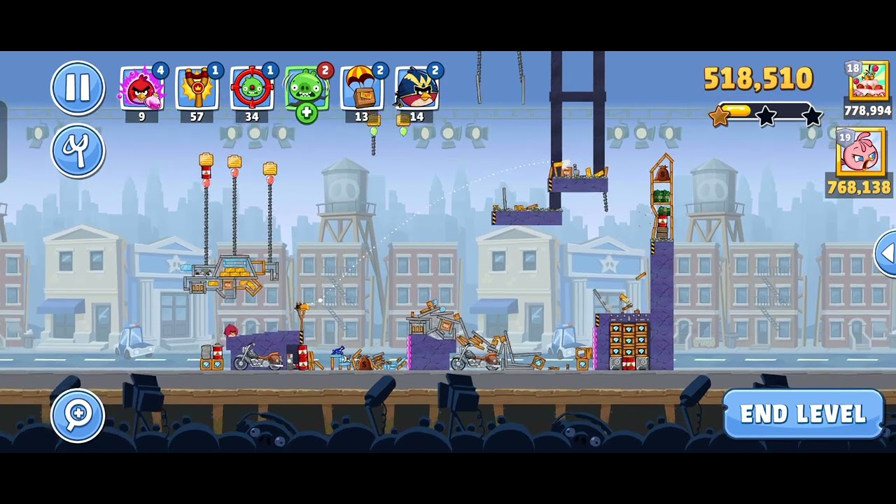 LEVEL 8 TOURNAMENT1709 NO POWER THREE STAR ANGFRIENDSRY BIRDS