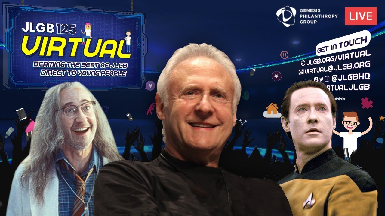 BRENT SPINER (AKA Data) Star Trek TNG Actor LIVE Youth Q&A on JLGB Virtual