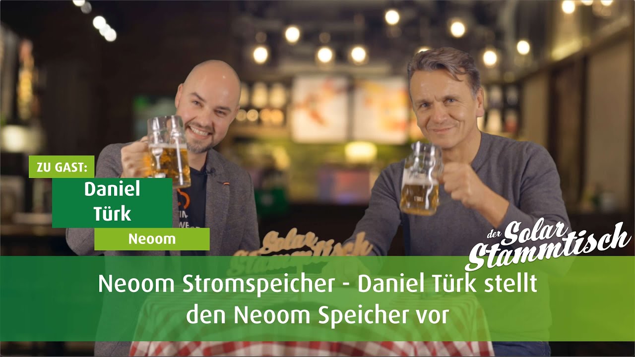 Neoom Stromspeicher - Daniel Türk stellt den Neoom Speicher vor